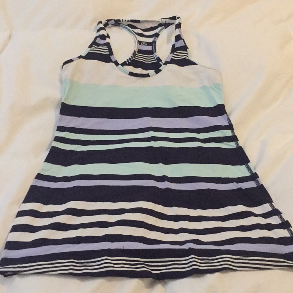 Lululemon Striped Cool Racerback - Picture 2 of 4